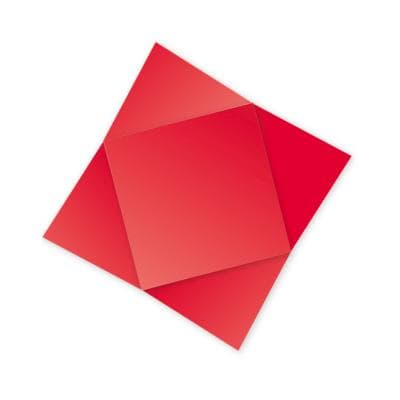 Pollen Carte Simple 210g losange 160x160 groseille pqt 25